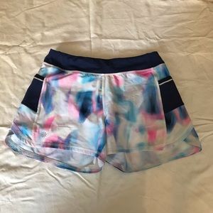 Tie Dyed Girls Athleta Running Shorts